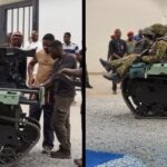 Tracked autonomous mind detection vehicle developed by Nigeria start-up Terra industries for Counter IED operations