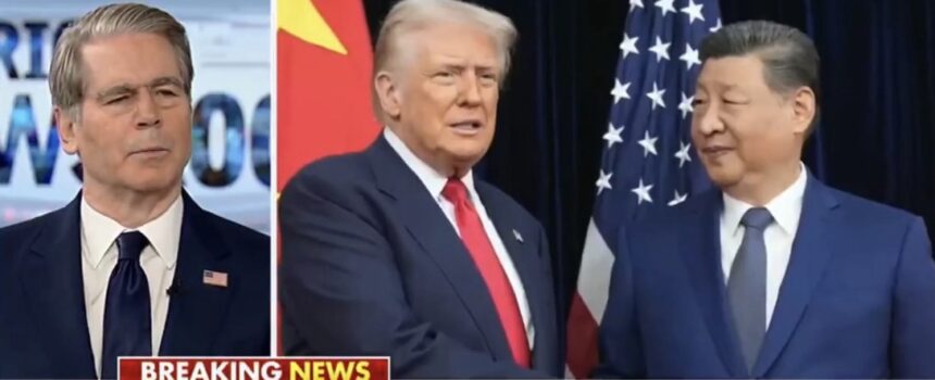 "U.S. Treasury Secretary Scott Bessent is urging China to pressure Iran to reopen the Strait of Hormuz, noting that Beijing buys 90% of Iran’s oil exports. U.S. gas prices have surged to $4.46 per gallon, with warnings they could hit $5 soon if the blockade continues.
