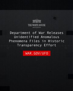 The Trump administration's Department of War has released declassified UFO files to the public today at war.gov/UFO. Here is what is in the first batch and what it means. 