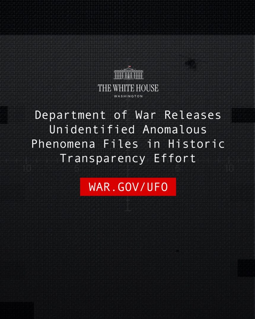 The Trump administration's Department of War has released declassified UFO files to the public today at war.gov/UFO. Here is what is in the first batch and what it means. 