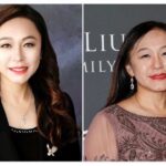 Eileen Wang, pictured here in both a professional portrait and during a public event, has officially resigned from her role as a Councilmember for the City of Arcadia. Her departure marks the end of her service to the local government, where she was known for her engagement with community initiatives.