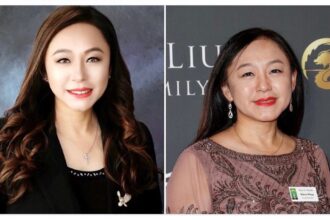 Eileen Wang, pictured here in both a professional portrait and during a public event, has officially resigned from her role as a Councilmember for the City of Arcadia. Her departure marks the end of her service to the local government, where she was known for her engagement with community initiatives.