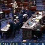 The U.S. Senate floor is captured during the official roll call vote to confirm Kevin Warsh to the Federal Reserve Board of Governors on May 12, 2026. The 51-43 tally displayed in image_10.png marks a successful confirmation, clearing the primary hurdle for Warsh to succeed Jerome Powell as Chair of the Federal Reserve later this week. Photo: Senate Television via C-SPAN