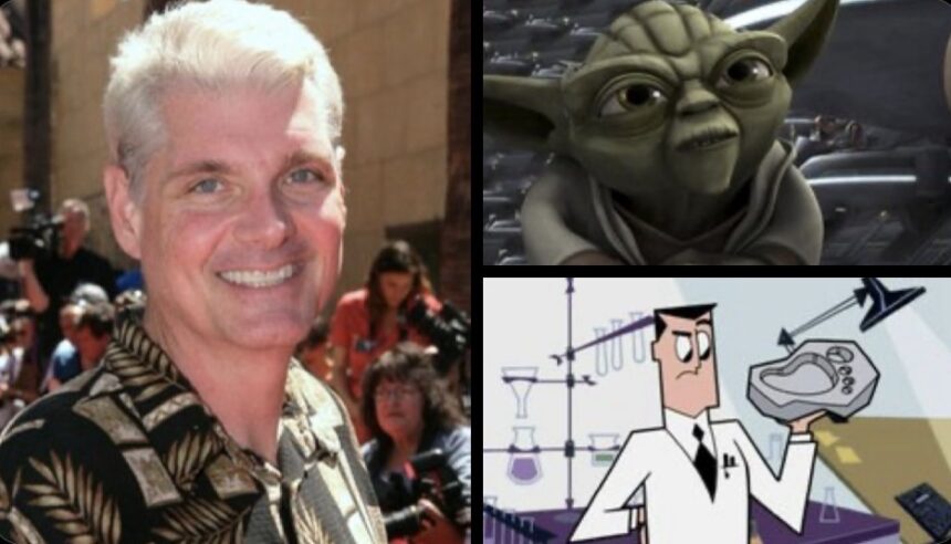 A Voice of Generations: Prolific voice actor Tom Kane passed away on Monday, May 18, 2026, at the age of 64 due to complications from a severe stroke he suffered in 2020. This composite from image_24.png honors his life and most iconic roles, which heavily shaped the childhoods of millions globally. Kane brought unmatched wisdom to Grand Master Yoda and served as the unforgettable, booming narrator for Star Wars: The Clone Wars. Simultaneously, he defined a completely different generation of animation as the gentle, caring Professor Utonium (and the villainous, eccentric HIM) in Cartoon Network's The Powerpuff Girls. He is survived by his wife and nine children. Photos: Steve Jennings / WireImage (Tom Kane); Lucasfilm Animation (Yoda); Cartoon Network (Professor Utonium)