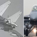 A Taiwanese F-16V multirole fighter tracking a Chinese PLA J-16 strike fighter. The split-screen visual contrasts an operational F-16 fighter jet on the right with a heads-up display capture on the left, demonstrating Taiwan’s capability to passively track Chinese military aircraft over the Taiwan Strait using advanced targeting pods without triggering radar warnings. • Image Source/Reference: ROCAF / Military News Agency (Taiwan)