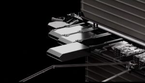AI Infrastructure: High-Density Liquid Cooling Server Integration This modular framework implements cold-plate fluid pathways directly over high-performance AI chips to manage intense thermal output efficiently. Source: Schneider Electric Innovation Media / Data Center Dynamics